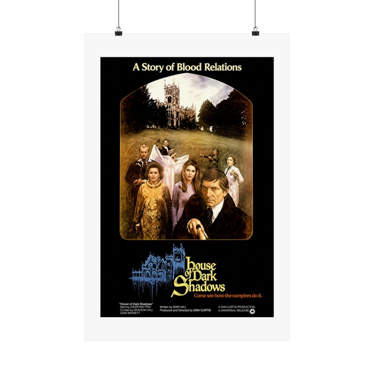 House of Dark Shadows POSTER Movie (27 x 40 Inches - 69cm x 102cm) (1970) | Shadows House - Official Posters & Wall Art merchandise