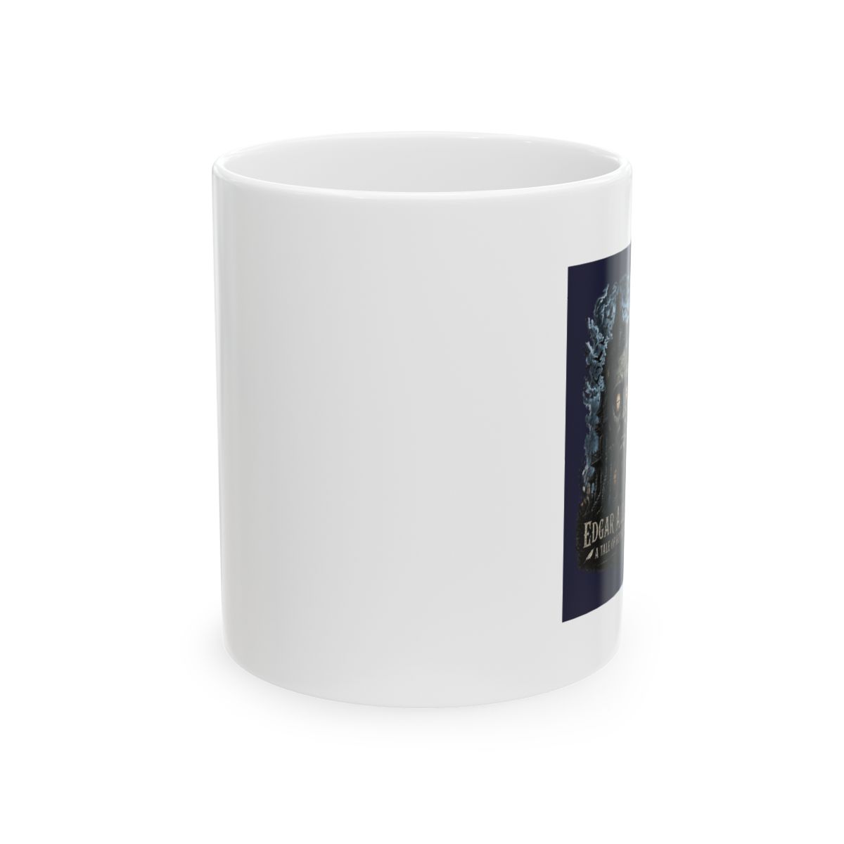 Edgar Allan Poe A Tale of Gothic Shadows Haunted House Design Mug | Shadows House - alternate angle 1, merchandise