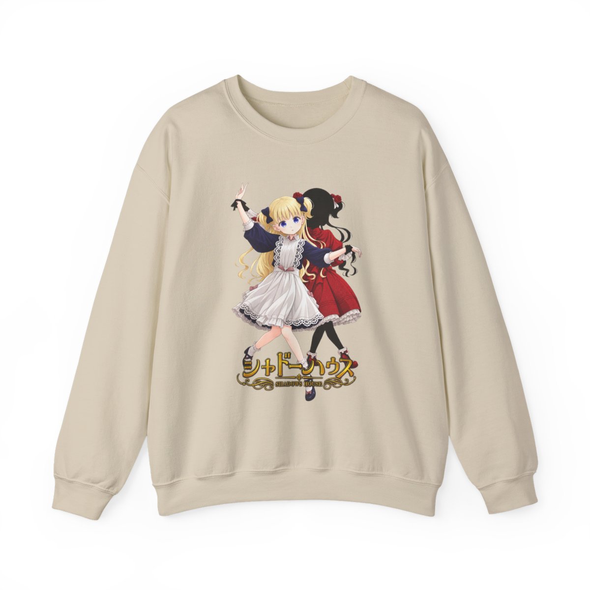 Anime Gothic Lolita Duo Sweatshirt | Shadow House Anime Merch - alternate angle 2, merchandise