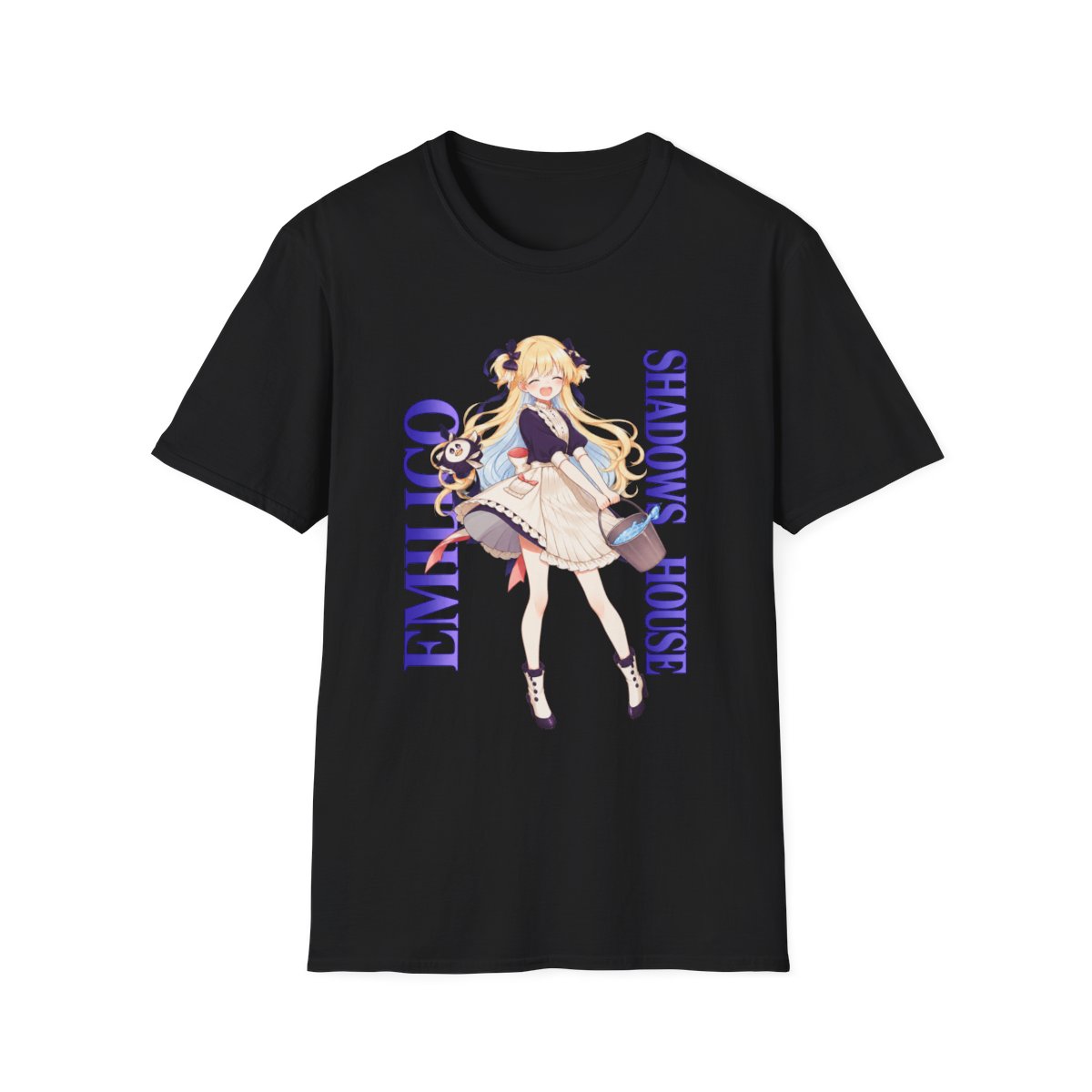 Anime Girl Illustration Shirt, Purple Text Graphic | Shadow House Anime Merch - Official T-Shirts merchandise
