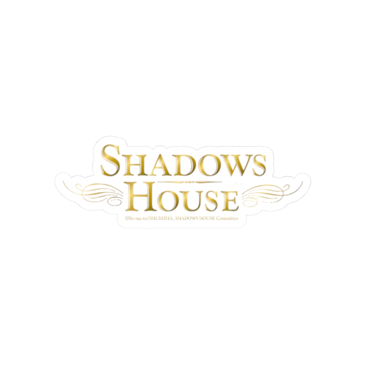 Shadows House Logo Kiss-Cut Sticker | Shadow House Anime Merch - alternate angle 3, merchandise