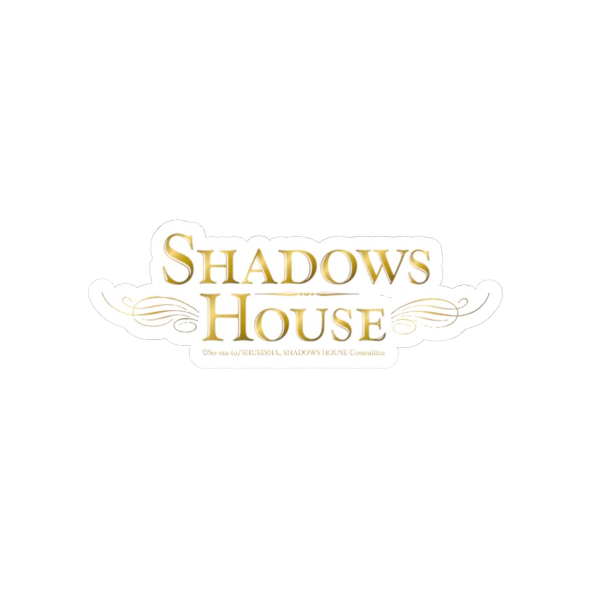 Shadows House Logo Kiss-Cut Sticker | Shadow House Anime Merch - alternate angle 1, merchandise
