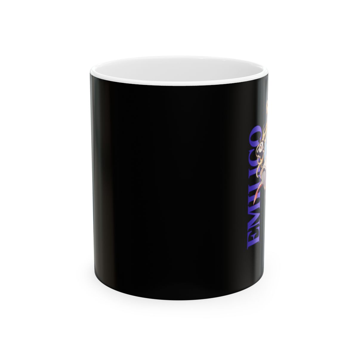 Black Stripe “Smore Smooches” Ceramic Mug | Shadow House Anime Merch - alternate angle 1, merchandise
